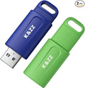 K&ZZ 32GB USB Drive 2 Pack Flash Drive Plug and Play USB 2.0 Memory Stick Thumb Drive Portable USB Data Storage Jump Drive