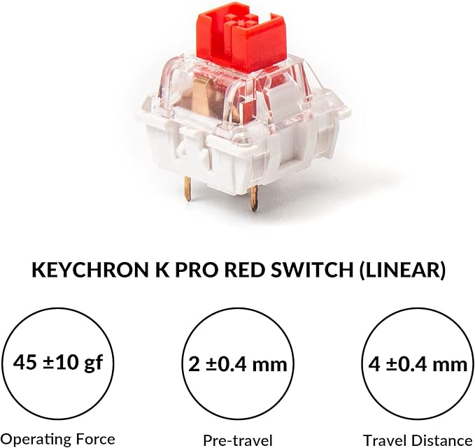 Keychron V3 Wired Custom Mechanical Keyboard Knob Version, TKL QMK/VIA Programmable Macro with Hot-swappable Keychron K Pro Red Switch Compatible with Mac Windows Linux Carbon Black (Non-Transparent)