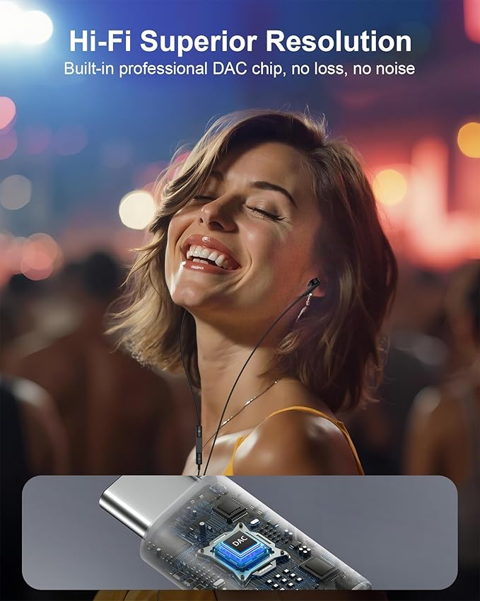 Samsung Wired Headphones USB C, Usbc Wired Earbuds in-Ear for Apple iPhone 17e 17 Pro Max 17pro Air 16e 16 15 Plus, Noise Cancelling Ear Buds USB-C Earphones with Microphone Android Type C Plug Galaxy