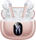 ZZU Wireless Earbuds, Bluetooth Ear Buds with Big Bass Stereo Sound, 48 Hours Playtime, Lightweight in-Ear Fit Earphones, IPX7, Hands-Free Calls with AI for iPhone, Android, Pad, Sports, Workout