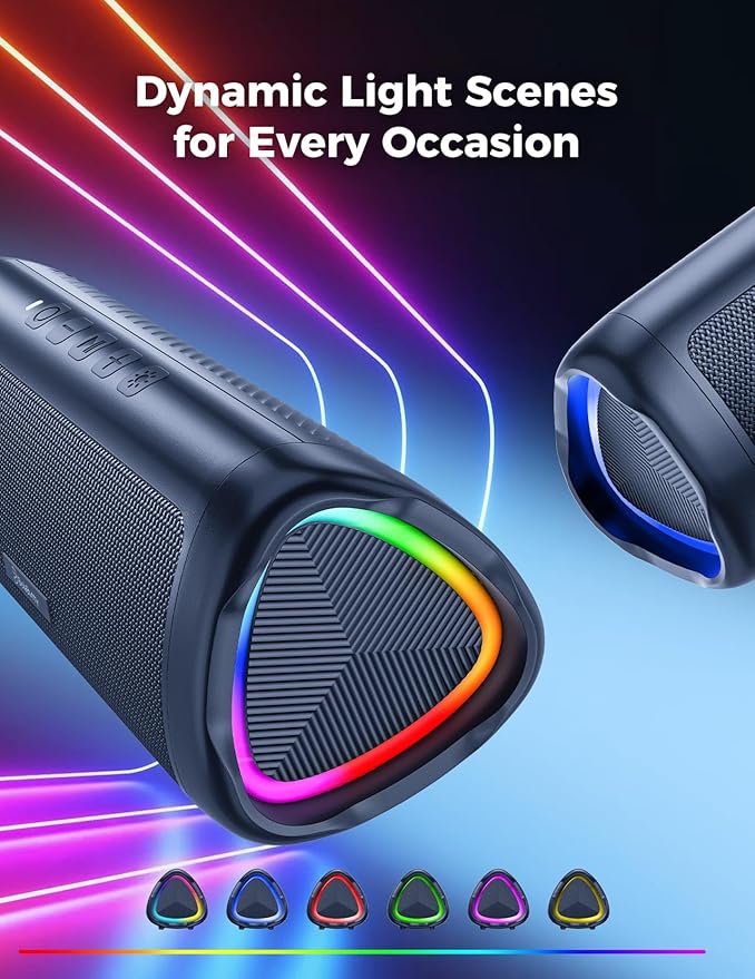BolaButty Bluetooth Speaker Portable Wireless, IPX5 Waterproof, Up to 20H Playtime, TWS Pairing, BT5.3, for Home/Party/Outdoor/Camping/Beach Essentials, Birthday Gift (Navy)