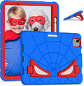 AKABEILA Compatible with Apple iPad Air 11(2026) M4/iPad Air 11(2024)/iPad Air 11(2025) M3 11 inch Tablet Case，Lightweight Protective Cover with Kickstand for Kids Children Boys Babies Blue Red
