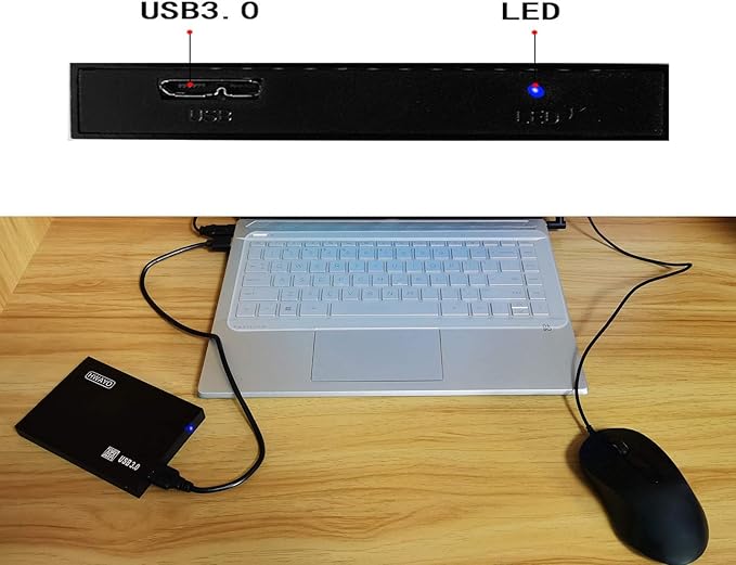 HWAYO 2.5'' 250GB Ultra Slim Portable External Hard Drive USB3.0 HDD Storage for PC, Laptop, Xbox One Consle (Black)