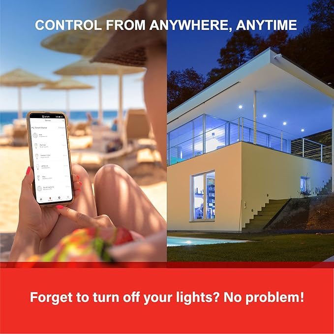 Sengled Smart Bulbs, BR30 Smart WiFi Flood Light Bulb That Work with Alexa Google, E26 Base, CRI>90, 650LM (65W Equivalent), Dimmable Color Light Bulbs, 2.4GHz WiFi Only, No Hub Required, 4 Pack