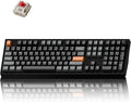 Keychron P6 Ultra 8K Polling Rate Full-Size Aluminum Wireless Mechanical Keyboard, 2.4 GHz/Bluetooth/Wired Custom RGB, Hot-Swappable Silk POM Red Switch for Mac Windows Linux - Black