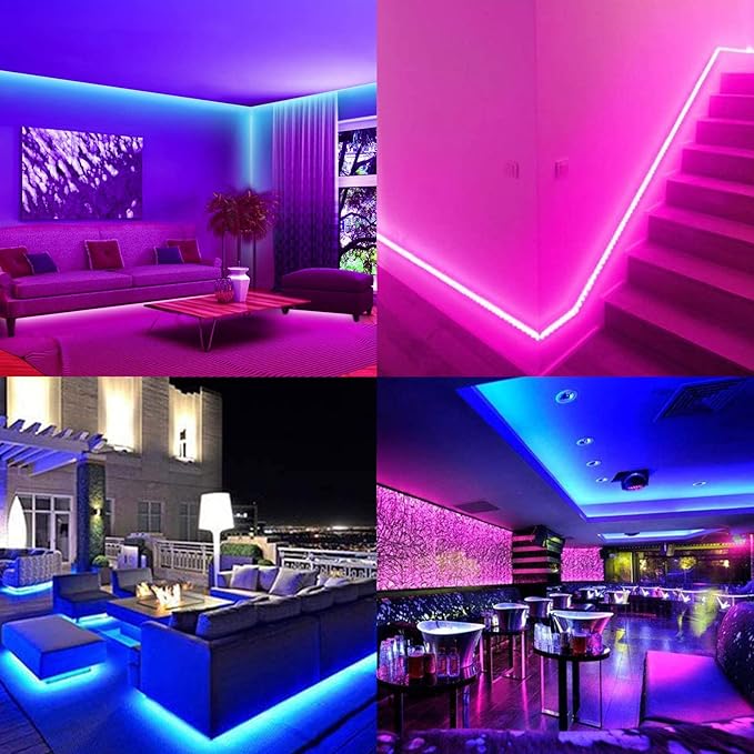 24V 32.8ft/10M RGB LED Strip Light 1200LEDs 120W Flexible SMD3535 High Brightness No-Waterproof IP20 LED Tape Lights for Living Room Home Decoration(RGB Controller and Power Supply Not Included)