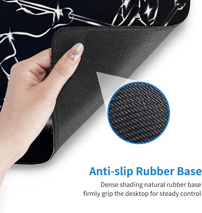 Ice Hockey Mouse Pad, Large Big Gaming Mouse Pad Desk Pad, Mousepad with Non-Slip Rubber Base, Extended XXL Mouse Mat for Computer Laptop Office Accessories