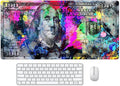 Rainbow 100 Dollar Bills Money Gaming Mouse Pad Hundreds of US Dollar Currency Non-Slip Rubber Mouse Pad for Computers, Laptop,Office, Home Rectangle Personalized Mousepad 31.5" x15.7"