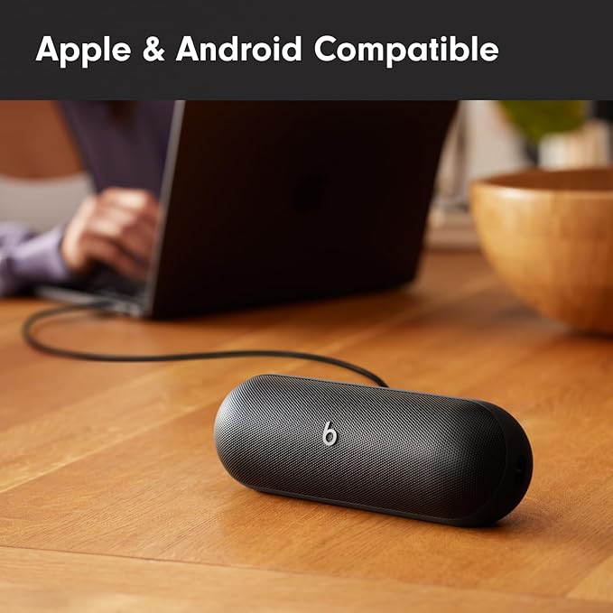 Beats Pill - Wireless Bluetooth Speaker with AppleCare+ (2 Years) - Matte Black