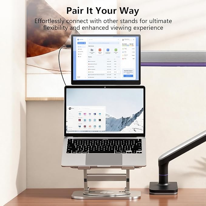 Portable Monitor 13.5'' 3000×2000 IPS 3:2 Screen, 100% sRGB HDR USB-C HDMI Second Monitor for Laptop, Ultra-Slim Portable Display with Adjustable Damping Stand, Plug & Play for PC Mac Phone