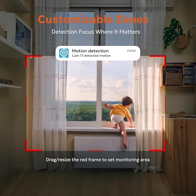 owltron Indoor Security Camera, 2K Cameras for Home Security with Motion Detection, Pet Cam & Baby Monitor with Night Vision, 2.4 GHz WiFi Two-Way Talk, Cloud/SD Storage, Works with Alexa (2 Pack)