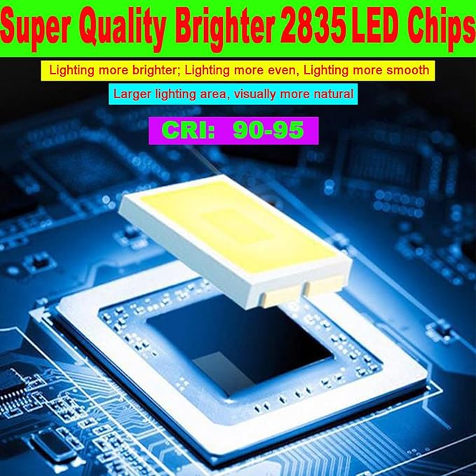 SUYOOULIN LED Strip Lights, SMD 2835 LED Strip, DC12V 1200LEDs 16.4Ft 26000LM High Density LED Light Strips Non-Waterproof IP21, 3 Times Brightness Than SMD3528 LED Strip, Green