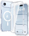 Diaclara Magnetic Designed for iPhone Air Case Full Body Bumper,[Compatible with MagSafe] Military Drop Proof Cover with Built-in Touch Sensitive Anti-Scratch Screen Protector for iPhone 17 Air Clear