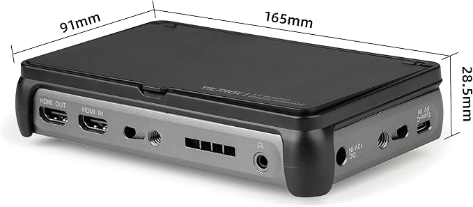 VILTROX 5.5 Inch 1200nits 4Kp30 HDMI Video Field Monitor, 10bit HDR Daylight Viewable 1920 x 1080 Portable Monitor Recorder, Hot Shoe Mount, Battery, Sunshine Hood