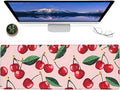 Cute Cherry Gaming Mouse Pad – 12x31.5in Non-Slip Rubber Desk Mat with Sweet Fruit Design – Large Extended Mousepad for Office Home – Deskmat Gifts for Food and Kawaii Decor Enthusiasts Decor