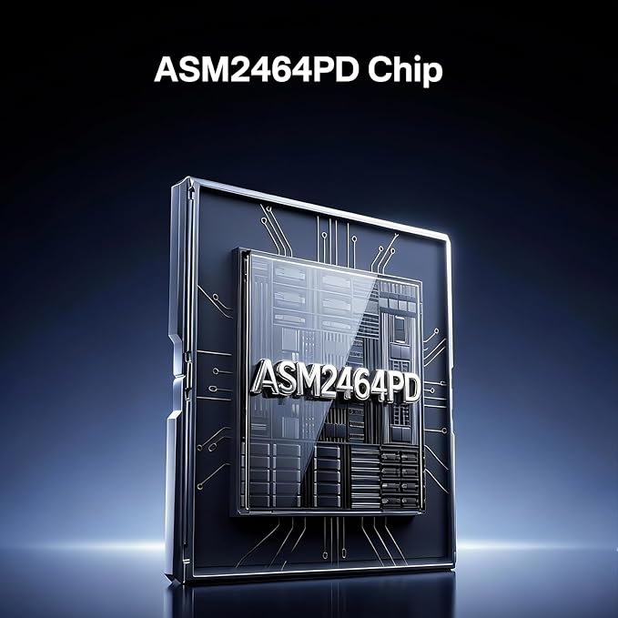 ANYOYO NVMe M.2 SSD Enclosure, 40Gbps NVMe Enclosure Up to 8TB SSD, Tool-Free Aluminum Case with Triple Fins Heat Dissipation, Compatible with Thunderbolt 3/4 & USB4/3.2/3.1/3.0/2.0 M1 M2 Pro/Max