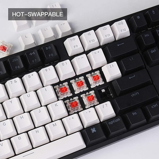 Keychron C1 Wired Mechanical Keyboard TKL, 87-Key RGB Backlit Hot-Swappable Keyboard with Gateron G Pro Brown Switches, Double-Shot ABS Keycaps, USB-C, Mac & Windows Compatible