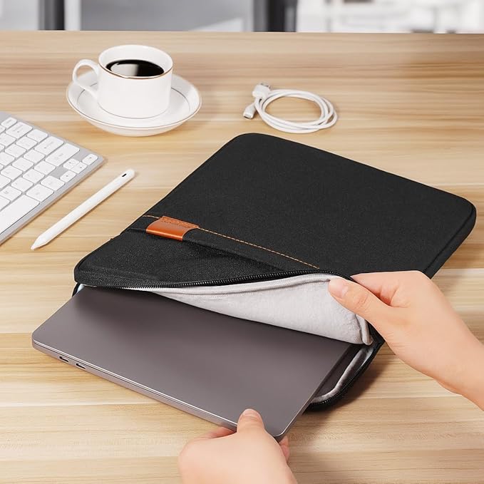 NIDOO 13 Inch Laptop Sleeve Case Protective Carrying Bag Computer Cover for 13.6" 13" MacBook Air/ 14" MacBook Pro/Surface Laptop 7/ ThinkPad X13 L13 E14 L14 T14s/ Yoga 7/ ThinkBook 14/13.4" XPS 13