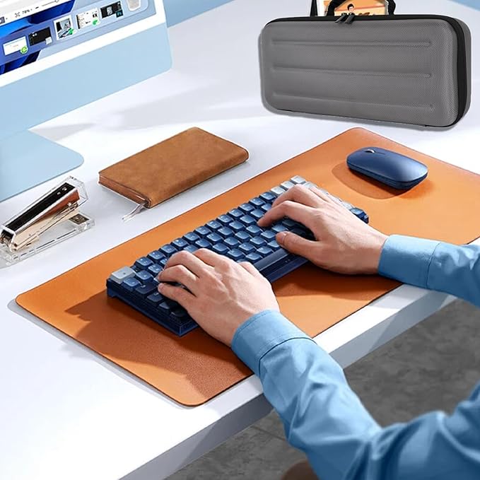 75% Keyboard Case, Hard Shell Travel Carrying Bag for Aula F75 Gasket Mechanical Keyboard, Compatible with ASUS ROG 75% Wireless Hot Swappable Gaming Keyboard