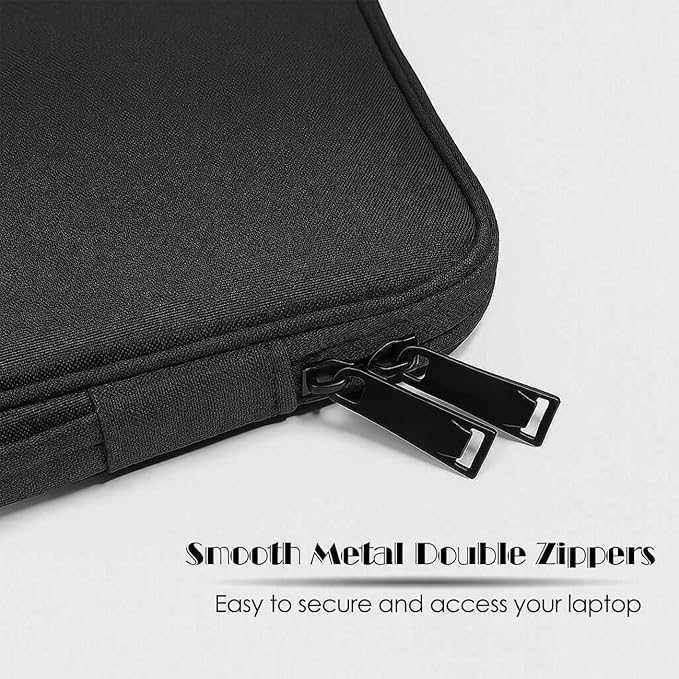 ProElife 13-Inch Tablet Sleeve Case for 2026-2024 iPad Air 13 inch M4 M3 M2, iPad Pro 12.9-13 inch M5 M4 M3 M2, 12.4-in Galaxy S10+/S9+ Accessory Traveling Carrying Bag Cover with Handle (Black)