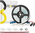 16.4FT DC12V COB LED Strip 6000K Cool White 320LEDs Flexible High Density Uniform Bright Light Strip 9W/m, CRI90+ Dimmable LED Light for DIY Kitchen Bedroom Home Decor, No Power and Controller