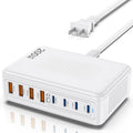 200W USB C Charger Block,GaN III 8-Port Fast Charging Station Hub,PD 65W Laptop Charge Adapter Compatible with All MacBook Pro/Air/iPad,DELL,iPhone /17/16/15/14/13/Pro Max/Galaxy Pixel Series