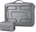 DOMISO Laptop Hard Case 17-17.3 inch Waterproof Shockproof Hard Shell Laptop Sleeve with Handle & Storage Pocket, Compatible with MacBook, HP, Dell,Dark Grey