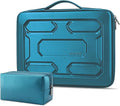 DOMISO Laptop Hard Case 15-16 inch Waterproof Shockproof Hard Shell Laptop Sleeve with Handle & Storage Pocket, Compatible with MacBook, HP, Dell, Teal