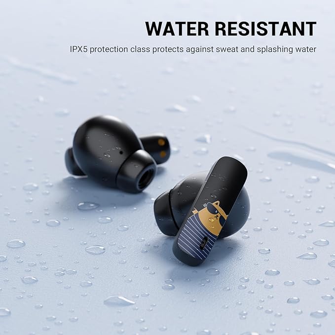 K80 Wireless Earbuds, Bluetooth 5.3 Headphones TWS True Wireless Stereo Earbuds with Wireless Charging Case, 42H Playtime, Auto-Pairing, Lightweight Comfort Fit for iPhone Android