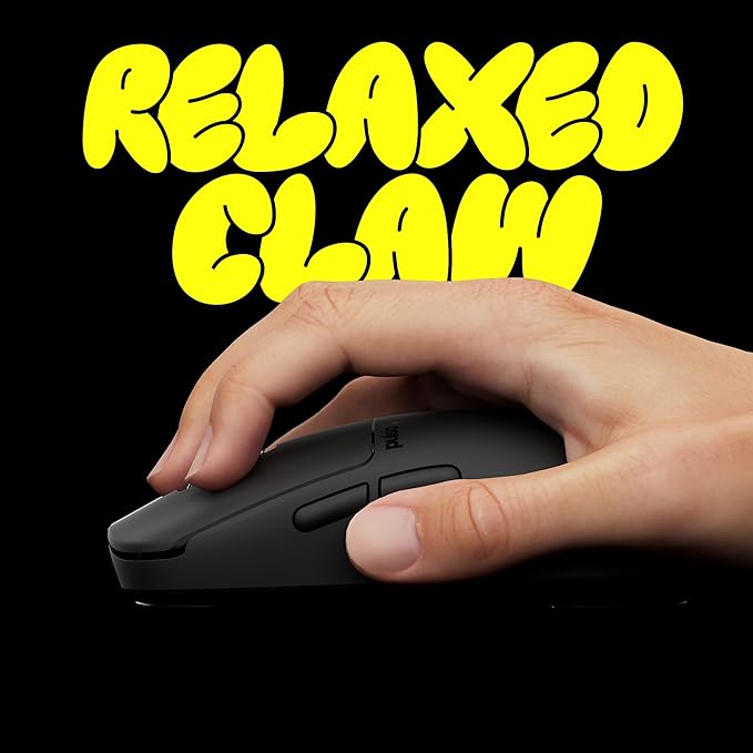 Pulsar Gaming Gears X2N Crazylight Wireless Gaming Mouse, Ultra Lightweight 1.38 oz (39g), Optical Switch, 32000 DPI, 750 IPS, XS-1 Sensor, 8k Compatible (Medium, Jet Black)