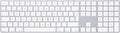 Apple Magic Keyboard with Numeric Keypad: Wireless, Bluetooth, Rechargeable. Works with Mac, iPad, or iPhone; Portuguese - White