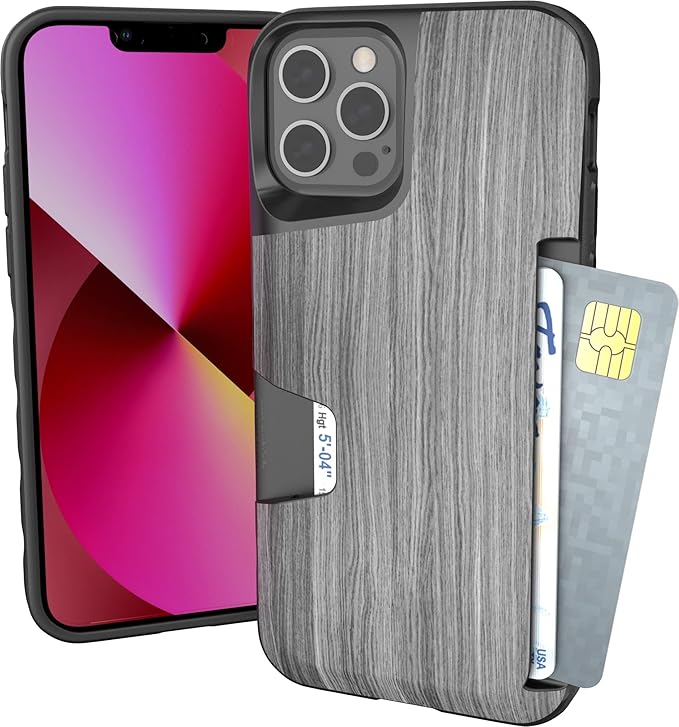 Smartish® iPhone 12/12 Pro Wallet Case - Wallet Slayer Vol. 1 [Slim + Protective] Credit Card Holder - Drop Tested Hidden Credit Card Slot Cover for Apple iPhone 12/12 Pro - Chef's Special