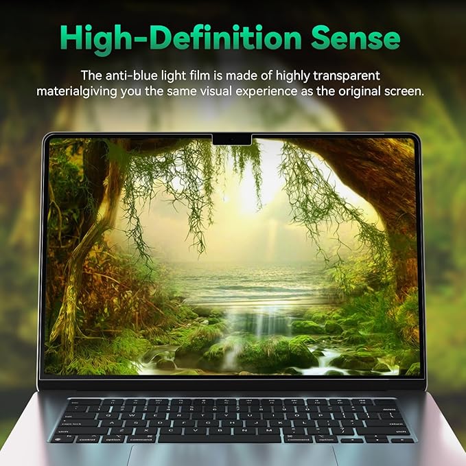 Mamol 2 Pack Anti Blue Light Screen Protector for MacBook Pro 14 Inch (2021-2026, M1, M2, M3, M4, M5), Eye Protection Filter, Anti Glare Screen Film