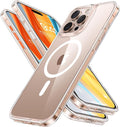 TORRAS Magnetic Shockproof for iPhone 16 Pro Max Case, [4X Military-Grade Protection] [Compatible with MagSafe] Translucent Case for iPhone 16 Pro Max Anti-Scratch Guardian 6.9", Clear