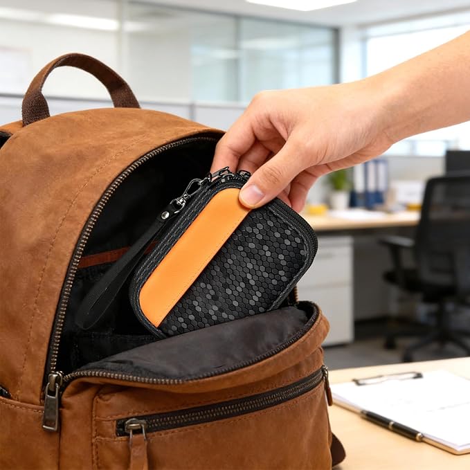 casmilee Hard Drive Case for SanDisk Extreme PRO Portable SSD (500GB-8TB)/ for Samsung T7 T9/ for Crucial X9 X10 Pro, Anti-Shock Travel Organizer for Photographers & Creators, Holds 2 SSDs, SD Cards