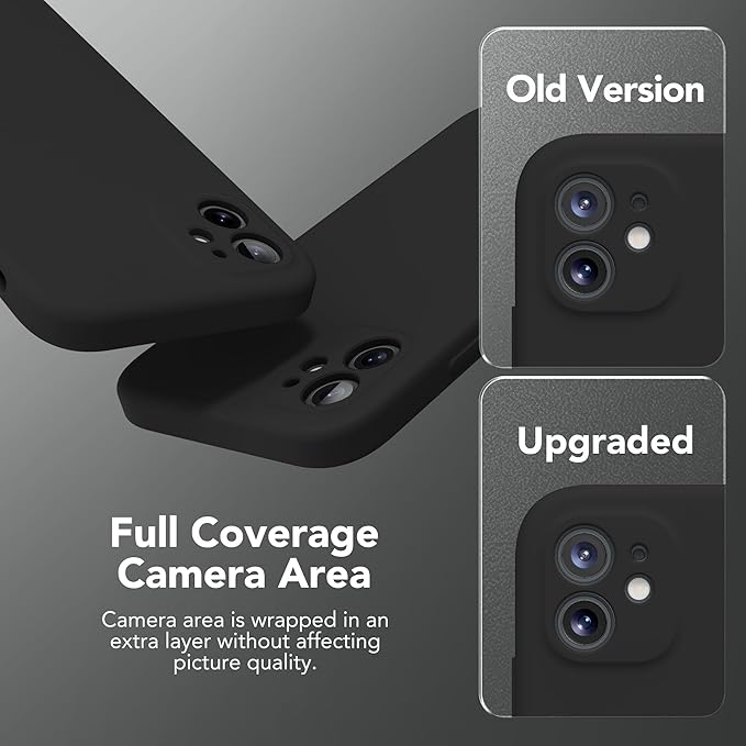 Magnetic for iPhone 11 Phone Case Silicone, Compatible with MagSafe, [Full Camera Protection][Screen Protector] Slim Shockproof Protective Case for iPhone 11 6.1", Black