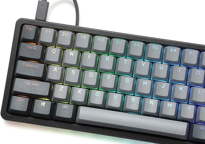 Drop ALT High-Profile Mechanical Keyboard — 65% (67 Key) Gaming Keyboard, Hot-Swap Switches, Programmable Macros, RGB LED Backlighting, USB-C, Doubleshot PBT, Aluminum Frame (Cherry MX Brown, Black)