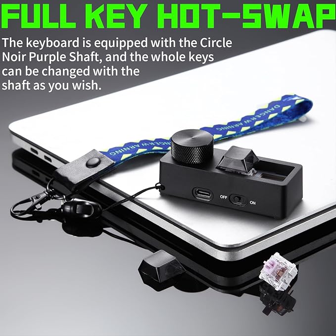 Darmoshark K2PRO OSU Hot Swap Game Keyboards Wireless RGB Mechanical Keypad with 2 Fully Programmable Keys,Computer Mouse for Laptop,PC,Linux,Mac,Windows(White)