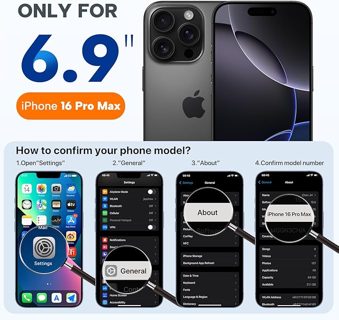 Miracase Magnetic for iPhone 16 Pro Max Case, [Soft Anti-Scratch Microfiber Lining], Compatible with MagSafe, Liquid Silicone Case Shockproof Drop Protection Phone Case for 16 ProMax,Lavender Gray
