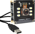 MMlove 48MP USB Camera Module 4K 30FPS Color Night Vision High Speed Autofocus Webcam Lightburn Camera 70° Viewing Angle Industrial Security Webcam for Face Recognition Streaming,PC/Laptop