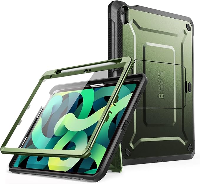 SUPCASE for iPad 11th Gen A16 Chip 11 Inch 2025 Case with Screen Protector (Unicorn Beetle Pro), [Built-in Stand & Pencil Holder] Heavy Duty Protective Cover for iPad 10th Gen 10.9 Inch 2022, Guldan