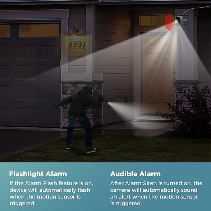 Vicohome CG6 Best 2K Solar Security Camera Wireless Outdoor System, No NVR Needed, Battery Powered, Easy to Setup, Motion Detection, Two Way Audio,Color Night Vision, SD Slot, 180 Days Exchange Policy