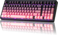 ZORNHER ZH980 Mechanical Keyboard Wireless,95% Pink Creamy Keyboard with Number Pad,Gaming Keyboard with Number Pad,Lighted Up PBT Keycaps,Creamy Sounding Linear Switches,Full Size