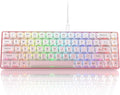 Womier 60% Keyboard Gaming Pink - Wired Creamy Mechanical Keyboard, WK68 Hot-Swappable RGB Custom Mini Key Board with Arrow Keys/Software Supported, Prelubrication Linear Switch (WK68-Pink)