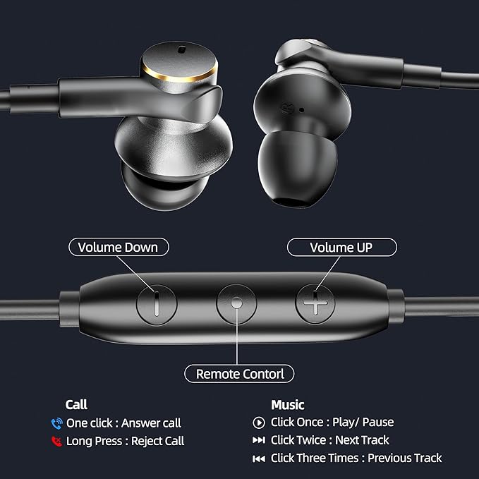 Wired Headphones Balance Powerful Bass & HD Audio Noise-cancelling Earbuds Wired Immersive Bass,(Four drive)Bass Boost In ear Earphones Universal 3.5mm & USB C Plug with Mic ENC Noise reduction calls