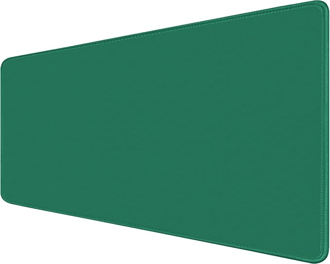 Large Gaming Mouse Pad, XXL Extended Computer Keyboard Mouse Mat with Stitched Edges, 31.5" x 15.7" Non-Slip Waterproof Rubber Base Office Big Long Mousepad for Work, Game, Office, Home, Green