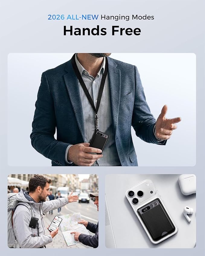 LORZOR AI Voice Recorder, Transcribe & Summarize, 64GB Audio Note Taker for Meetings & Calls, App Control, Support 152 Languages, Al Noise Cancellation Technology, Case & Lanyard Included, Gray