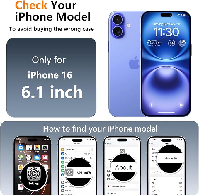SPIDERCASE for iPhone 16 Case,with [3 Stand Ways] [Compatible with Magsafe] Crystal Clear with Invisible Kicktand Shockproof Slim Phone Case for iPhone 16 6.1'',Clear