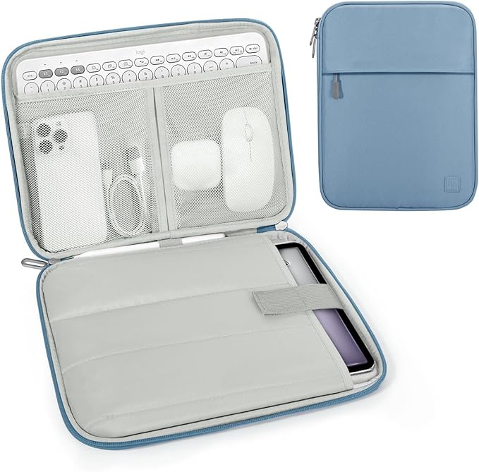 Dadanism 13 Inch Tablet Sleeve Padded Carrying Case for New iPad Air 13" M4/M3 2026/2025, iPad Pro 13" M5/M4 2025/2024, Galaxy Tab S10+/S9 FE+/S9+ 12.4", Remarkable Paper Pro 11.8", Blue