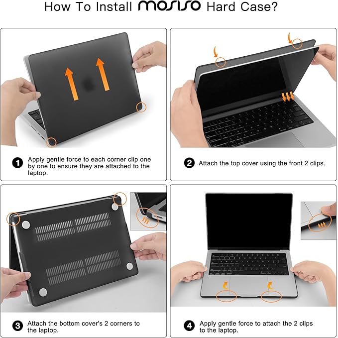 MOSISO Compatible with MacBook Pro 14 inch Case M5 2026 M4 2025 M3 M2 M1 2024-2021 A3427 A3426 A3434 A3112 A3185 A3401 A2918 A2992 A2779 A2442,Hard Case&Keyboard Skin&ScreenFilm&Pouch, Honeydew Green